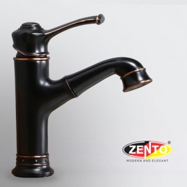 Vòi lavabo nóng lạnh Classic Series Zento ZT2132-B (Dây rút)