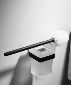 Bộ chổi cọ & kệ đỡ toilet inox304 Black series Zento HC6807