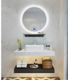 Bộ tủ lavabo, bàn đá, gương đèn Led Zento  ZT-LV8972