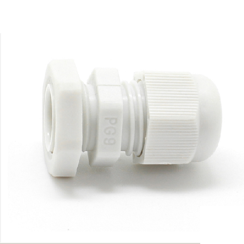 Đầu xiết cáp nhựa PG16 màu trắng dùng cho cáp có đường kính ngoài 10-14mm, bịch 100 cái 