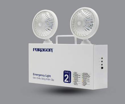 Đèn sạc khẩn cấp led 2x3W Paragon PEMD23SW/65, ánh sáng trắng