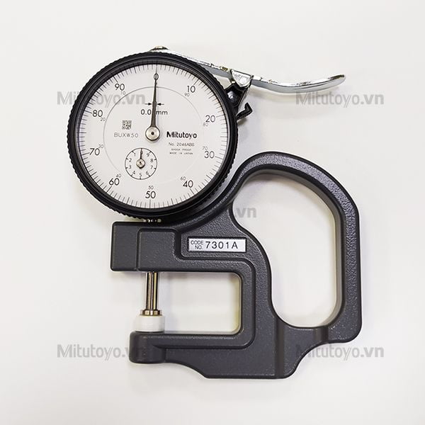 Đồng hồ đo độ dày hiển thị cơ Mitutoyo 7301A, 0-10mm/ 0.01mm