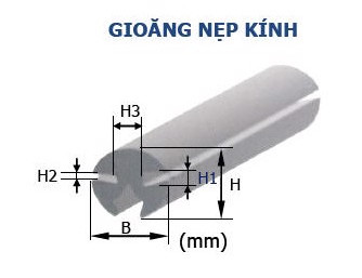 Gioăng nẹp kính MFT-121