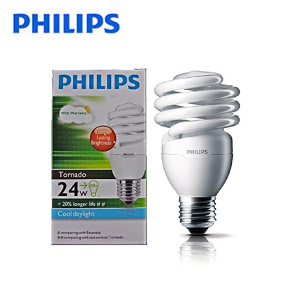 Bóng đèn Compact Philips Tornado 24W, ánh sáng trắng 6500K