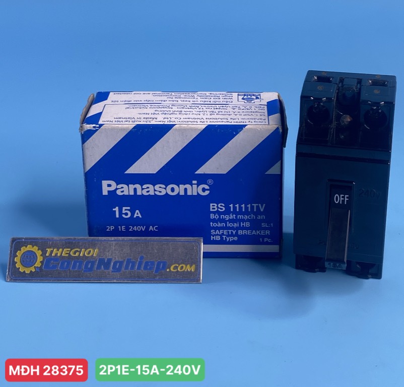 Bộ ngắt mạch an toàn HB, CB cóc 15A Panasonic BS1111TV