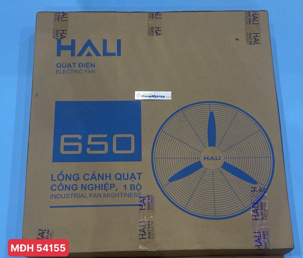 Quạt treo công nghiệp Hali TC657C, công suất 140w, đường kính cánh 650mm, màu đen