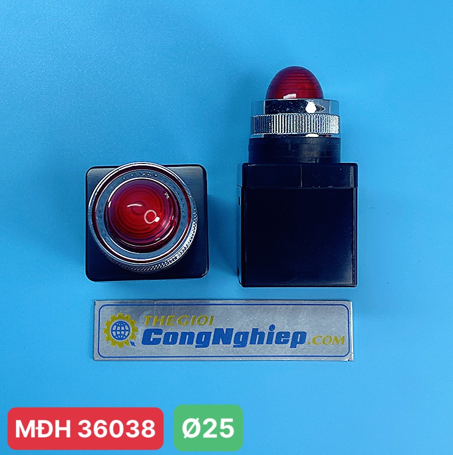 Đèn báo led HANYOUNG CRP-25AR, phi 25 (100-240V) màu đỏ