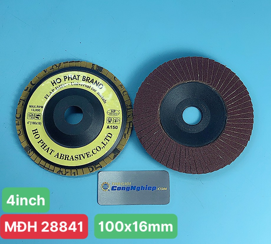 Đĩa Nhám xếp A150 HỒ PHÁT, 100x16 mm(4 inch)