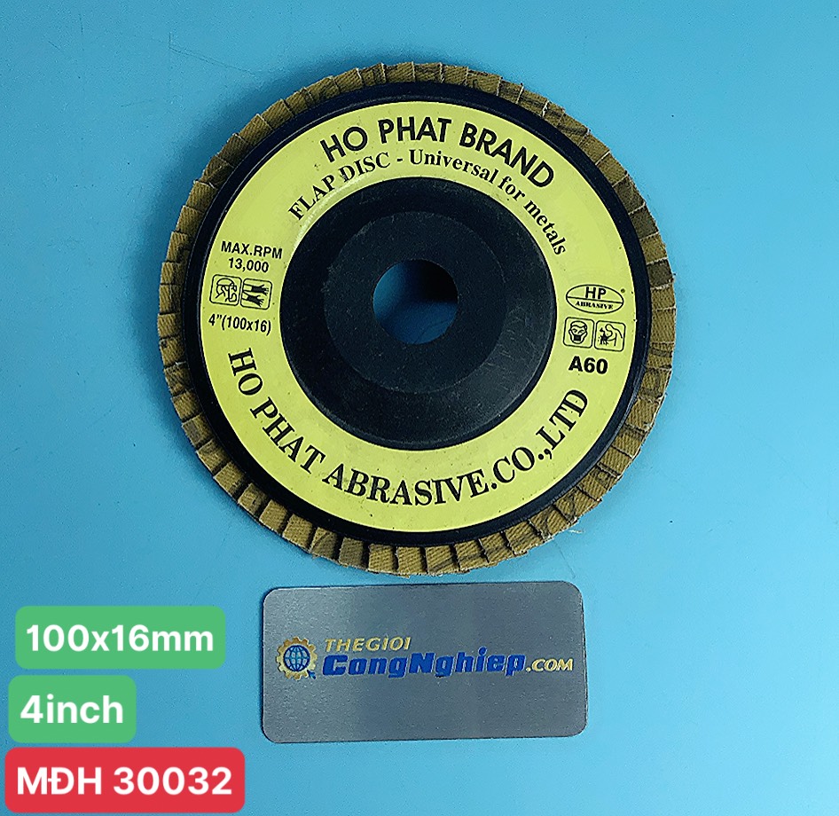 Đĩa Nhám xếp A60 HỒ PHÁT, 100x16 mm (4 inch) 
