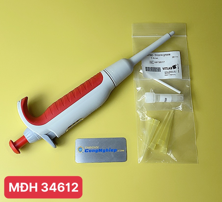 Dụng cụ hút Vitlab 1641002 Micropipette thay đổi thể tích 2.0-20ul 1641002