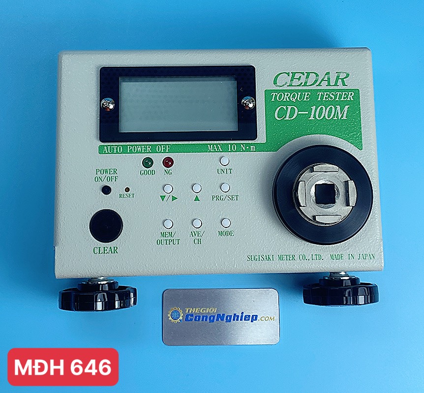 Thiết bị kiểm tra lực Momen Xoắn Cedar CD-100M, dải đo 1-100kgf cm    