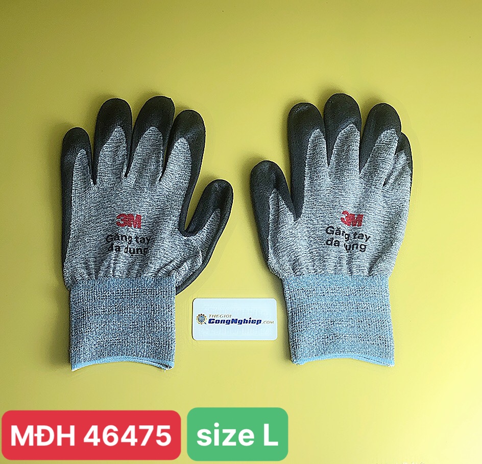 Găng tay đa dụng 3M™ NBR, màu xám, size L