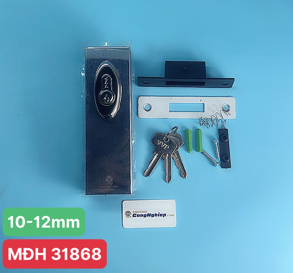 Kẹp khóa cửa kính dùng cho kính dày 10-12mm VVP FL 50