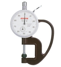 Đồng hồ đo độ dày loại hiển thị cơ Peacock G-2.4N, dải đo 0-10mm/0.01mm
