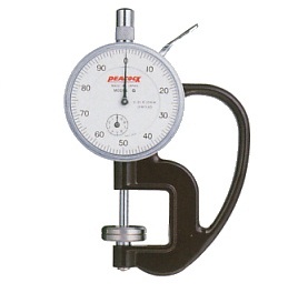 Đồng hồ đo độ dày loại hiển thị cơ Peacock G-20, dải đo 0-10mm/0.01mm
