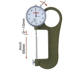 Đồng hồ đo độ dày 65mm Peacock G-4