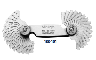 Dưỡng đo bước ren MITUTOYO 188-153, phạm vi đo 0.25-2.5mm